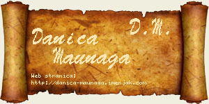 Danica Maunaga vizit kartica